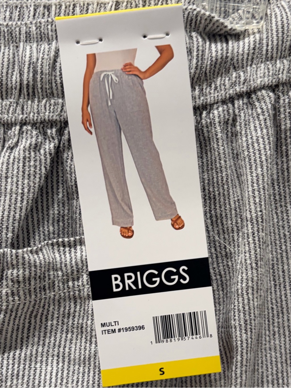 Briggs striped linen pants
